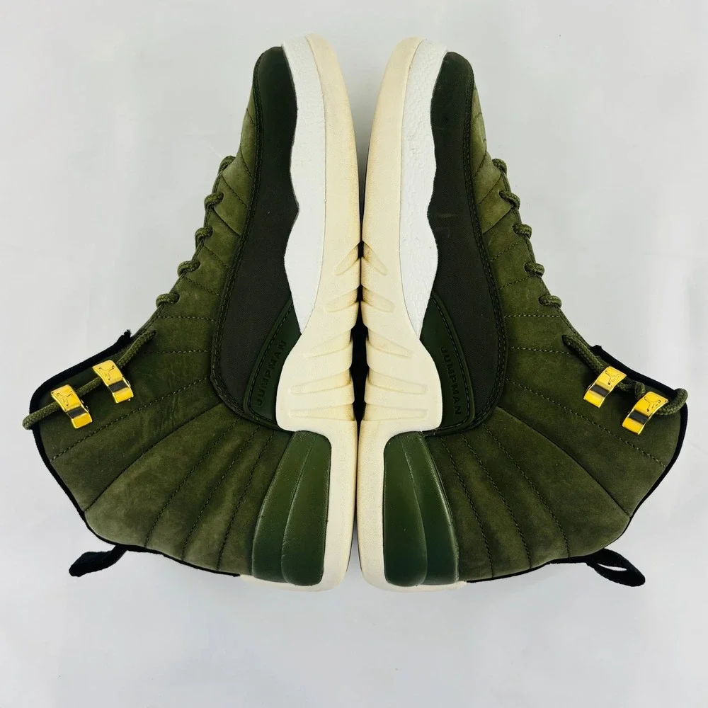 Nike Air Jordan 12 Retro Olive Green CP3 Class of 2003 Shoes Size 6Y 153265-301